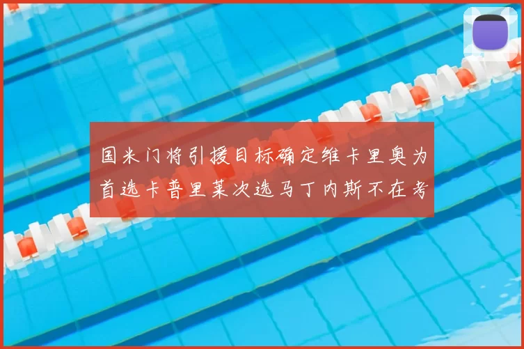 国米门将引援目标确定维卡里奥为首选卡普里莱次选马丁内斯不在考虑之中
