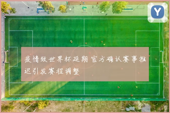 疫情致世界杯延期 官方确认赛事推迟引发赛程调整